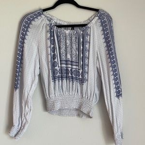 H&M Stretchy boho crop top